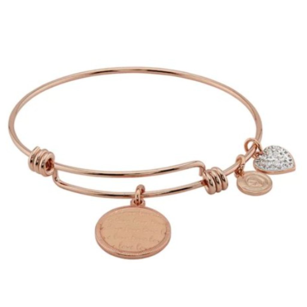 Love This Life I Love You Rose Gold Charm Bracelet 29$